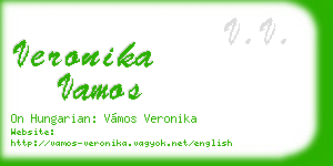 veronika vamos business card